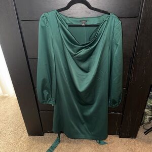 Ann Taylor Teal Long Sleeve Dress